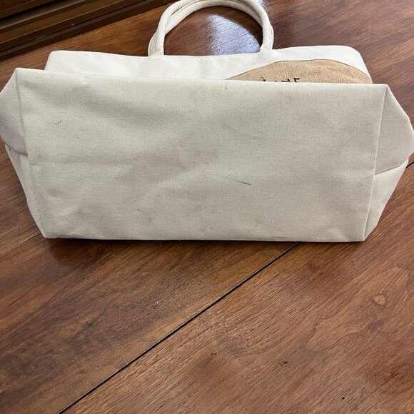 Disney Cruise Line Castaway Club Burlap Canvas Large Zip Beach Bag Tote - Picture 7 of 10